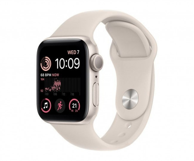 Apple Watch SE 2 GPS 40mm Starlight Aluminum Case w. Starlight S. Band - S/M б/у